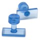 Clear Blue tab smooth rechthoek 26x12mm (5st)