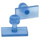 Clear Blue tab smooth rechthoek 32x16mm (5st)