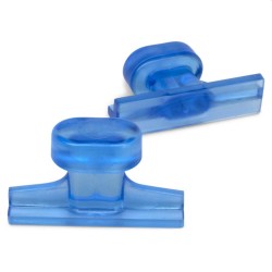 Clear Blue tab smooth rechthoek 38x17mm (5st)