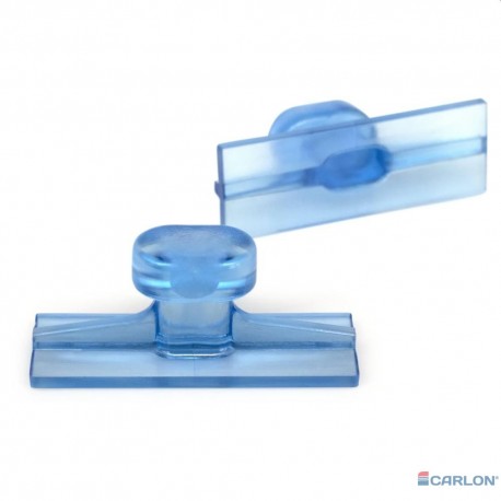 Clear Blue tab smooth rechthoek 51x18mm (5st)