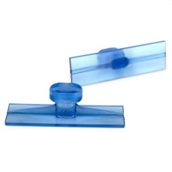 Clear Blue tab smooth rechthoek 70x20mm (5st)