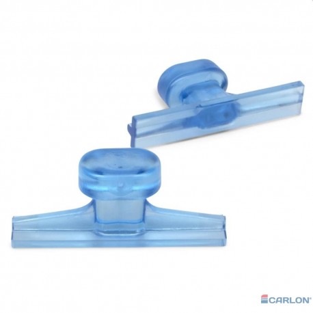 Clear Blue tab smooth rechthoek wing 51x10mm (5st)