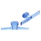 Clear Blue tab smooth rechthoek wing 70mm (5st)