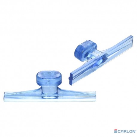 Clear Blue tab smooth rechthoek wing 70mm (5st)
