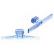 Clear Blue tab smooth rechthoek wing 83mm (5st)