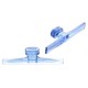 Clear Blue tab smooth rechthoek wing 83x10mm (5st)