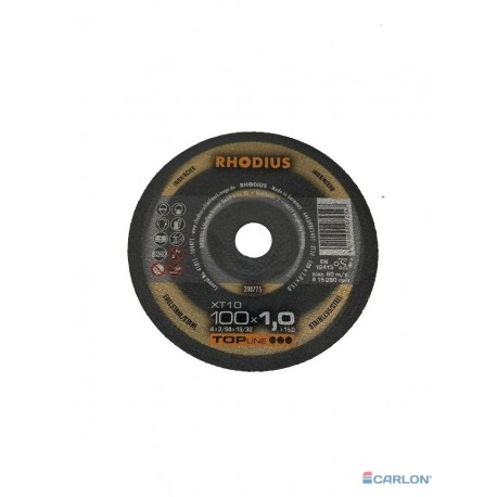 Doorslijpschijf RVS 105x1,0x10,0mm (Rhodius)