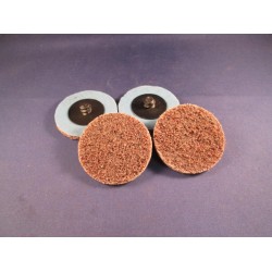 Mini-disc vlies 50mm grof Carloc (bruin)