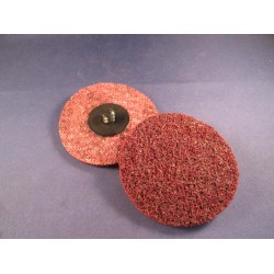 Mini-disc vlies 76mm middel Carloc (rood)