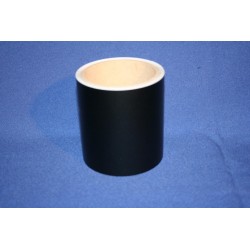 Stijlfolie zwart glad 10cm (5m)