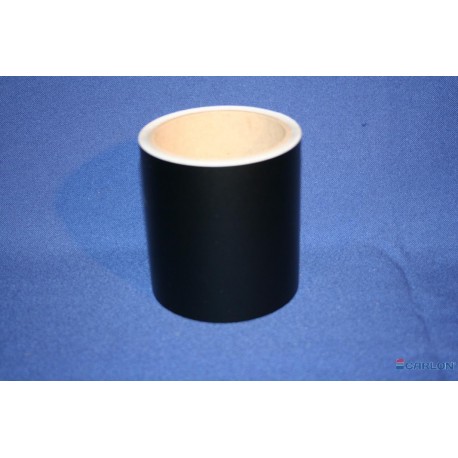 Stijlfolie hoogglans zwart glad 10cm (5m)