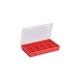 Assortimentsbox PP rood 9-vaks 285x170x45mm