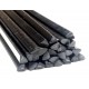Lasdraad kunststof HDPE zwart driehoek 4mm (25st)