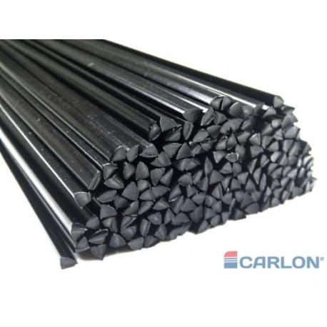 Lasdraad kunststof PP EPDM zwart driehoek 4mm (25st)