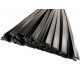 Lasdraad kunststof PP EPDM zwart plat 8x2mm (25st)