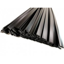 Lasdraad kunststof PP-EPDM zwart 8x2mm plat (25st)