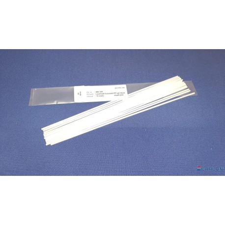 Lasdraad kunststof PP wit rond 4mm 30cm (15st)