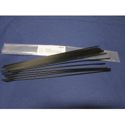 Lasdraad kunststof ABS zwart 30cm staaf (15st)