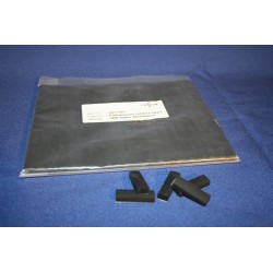 Ruitspacers rubber zelfklevend zwart 25x5,4x4,9mm (100st)