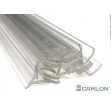 Lasdraad kunststof PMMA transparant 8x1mm plat (25st)