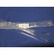 Lasdraad kunststof PC transparant driehoek 4mm (25st)