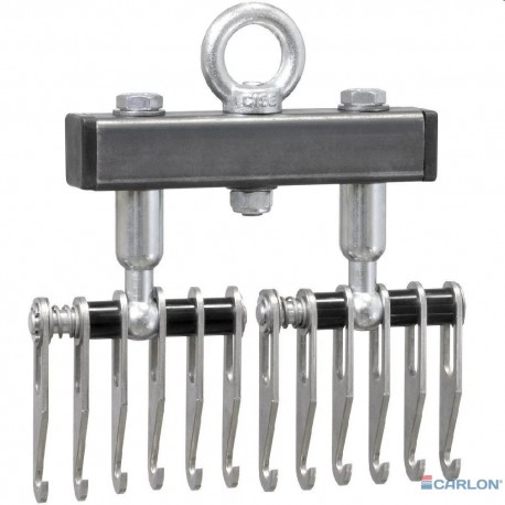 Twin Multipuller 12-haaks met trekoog