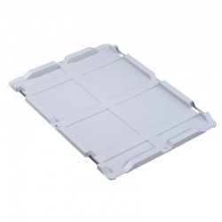 Deksel tbv kunststof krat 600x400x120/170/220