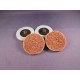 Mini-disc vlies 50mm grof Carloc (bruin)