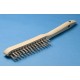 Handborstel 2-rijen staal
