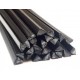 Lasdraad kunststof PP zwart driehoek 4mm (25st)