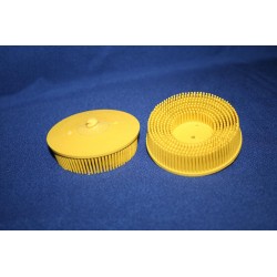 Bristle disc 76mm Carloc k80 geel