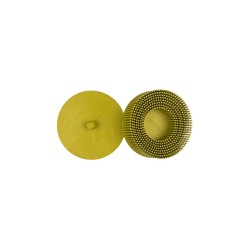 Bristle disc 76mm Carloc P80 geel