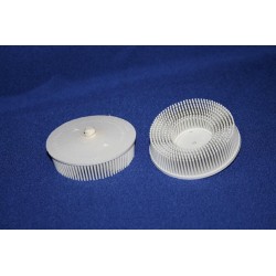 Bristle disc 76mm Carloc k120 wit