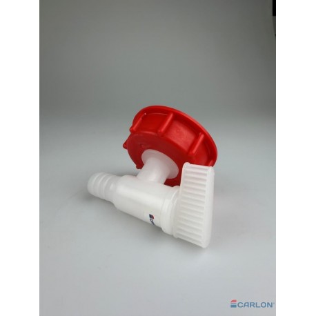 Kraan tbv 30L kunststof vat blauw en wit