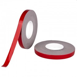 Adhesive tape grey 12mm 2mm dik (16,5m)