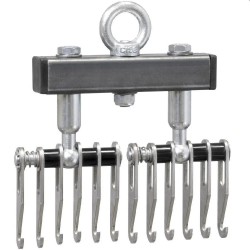 Twin Multipuller 12-haaks met trekoog