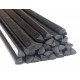 Lasdraad kunststof PE-LD zwart driehoek 6mm (25st)