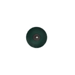 Bristle disc ster 75mm met as P50 groen