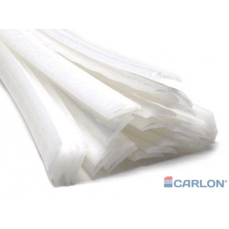 Lasdraad kunststof PS naturel plat 8x1mm staaf (25st)