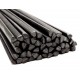 Lasdraad kunststof PP EPDM zwart driehoek 6mm (25st)
