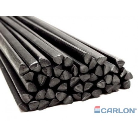 Lasdraad kunststof PP EPDM zwart driehoek 6mm (25st)