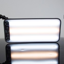 LED lamp wit-geel-wit met zuignap en dimmer (12V)